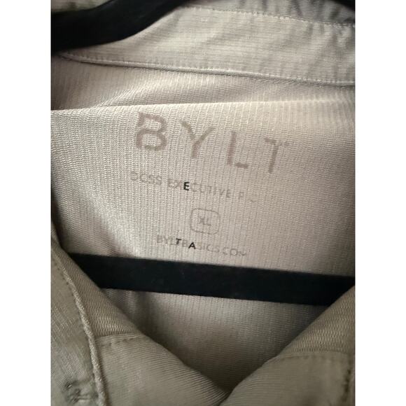 Men's Bylt Basics DCSS Executive Taupe Short Sleeve Collared Polo w/Pocket-XL - Picture 3 of 5